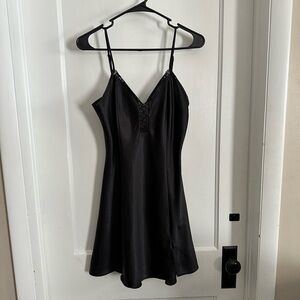 Elegant Black Slip Dress